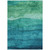 3' X 5' Teal Blue And Green Abstract Washable Indoor Outdoor Area Rug