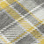 2' X 3' Gray Yellow and White Plaid Washable Non Skid Indoor Outdoor Area Rug