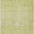 5' X 8' Artichoke Green And Ivory Damask Washable Indoor Outdoor Area Rug
