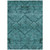3' X 5' Teal Blue And Aqua Floral Washable Indoor Outdoor Area Rug Transitional Style - Teal Blue, Aqua Color