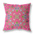 18" x 18" Hot Pink Blown Seam Paisley Indoor Outdoor Throw Pillow