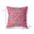 18" x 18" Hot Pink Blown Seam Paisley Indoor Outdoor Throw Pillow