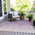 3' X 5' Purple And Lavender Ombre Washable Indoor Outdoor Area Rug
