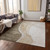 5' X 8' Brown And Taupe Abstract Washable Indoor Outdoor Area Rug
