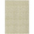 5' X 8' Light Green Damask Washable Indoor Outdoor Area Rug