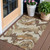 3' X 5' Brown And Beige Abstract Washable Indoor Outdoor Area Rug - Brown, Beige