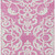 5' X 8' Blush And Ivory Damask Washable Indoor Outdoor Area Rug