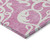 5' X 8' Blush And Ivory Damask Washable Indoor Outdoor Area Rug
