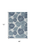 4' X 6' Navy Blue Ivory And Blue Floral Indoor Outdoor Area Rug