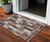 3' X 5' Brown And Ivory Southwestern Washable Indoor Outdoor Area Rug