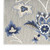 6' Blue And Gray Floral Indoor Outdoor Runner Rug - 880016861426