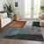 5' X 8' Copper Green And Gray Abstract Washable Indoor Outdoor Area Rug