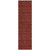 8' Runner Burgundy Geometric Washable Non Skid Indoor Outdoor Runner Rug