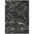 5' X 8' Black Ivory And Gold Abstract Washable Indoor Outdoor Area Rug