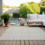 3' X 5' Ivory And Beige Geometric Washable Indoor Outdoor Area Rug Transitional Style - Ivory, Beige Color