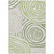 3' X 5' Artichoke Green And Fern Green Abstract Washable Indoor Outdoor Area Rug