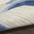 6' X 9' Blue And Grey Floral Stain Resistant Non Skid Area Rug - Blue