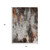 3' X 5' Gray Rust And Ivory Abstract Washable Indoor Outdoor Area Rug