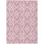 5' X 8' Pink And Ivory Trellis Washable Indoor Outdoor Area Rug