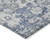 5' X 8' Blue And Denim Blue Floral Washable Indoor Outdoor Area Rug