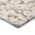 2' X 3' Khaki Floral Washable Non Skid Indoor Outdoor Area Rug