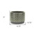 7" Gray Geometric Ceramic Indoor Outdoor Round Pot Planter - 608219102197