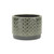 7" Gray Geometric Ceramic Indoor Outdoor Round Pot Planter