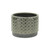 7" Gray Geometric Ceramic Indoor Outdoor Round Pot Planter