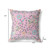 18" x 18" Pink Peacock Blown Seam Floral Indoor Outdoor Throw Pillow Modern Style