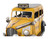 14" Yellow Checker Taxi Cab Model Sculpture