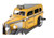 14" Yellow Checker Taxi Cab Model Sculpture