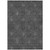 5' X 8' Gray And Charcoal Floral Washable Indoor Outdoor Area Rug