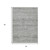 3' X 5' Gray And Charcoal Striped Washable Indoor Outdoor Area Rug - 880016553208