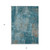 3' X 5' Teal Blue And Gray Abstract Washable Indoor Outdoor Area Rug