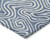 5' X 8' Denim Blue And Ivory Abstract Washable Indoor Outdoor Area Rug Transitional Style - Denim Blue, Ivory Color