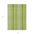 3' X 5' Green Striped Washable Non Skid Indoor Outdoor Area Rug - Green