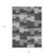 3' X 5' Gray Silver And Charcoal Geometric Washable Indoor Outdoor Area Rug