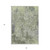 3' X 5' Green And Gray Abstract Washable Indoor Outdoor Area Rug Transitional Style - Green, Gray Color
