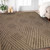 9' X 12' Beige Geometric Stain Resistant Indoor Outdoor Area Rug