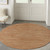 8' Rust Round Abstract Indoor Outdoor Area Rug