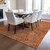 3' X 5' Copper Brown And Beige Abstract Washable Indoor Outdoor Area Rug