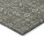 8' Runner Moss Green and Gray Floral Washable Non Skid Indoor Outdoor Runner Rug