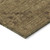 5' X 8' Brown And Tan Floral Washable Indoor Outdoor Area Rug