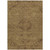 5' X 8' Brown And Tan Floral Washable Indoor Outdoor Area Rug