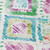 5' X 8' Teal Blue Green And Purple Geometric Washable Indoor Outdoor Area Rug