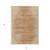 3' X 5' Salmon And Copper Abstract Washable Indoor Outdoor Area Rug