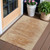 3' X 5' Salmon And Copper Abstract Washable Indoor Outdoor Area Rug