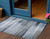 3' X 5' Denim Blue And Ivory Striped Washable Indoor Outdoor Area Rug - 880016644777