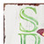 36" Green And White Spring Solid Wood Porch Sign