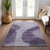 5' X 8' Purple Lavender And Eggplant Abstract Washable Indoor Outdoor Area Rug